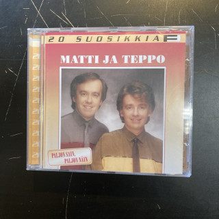 Matti ja Teppo - 20 suosikkia CD (VG+/VG+) -iskelmä-